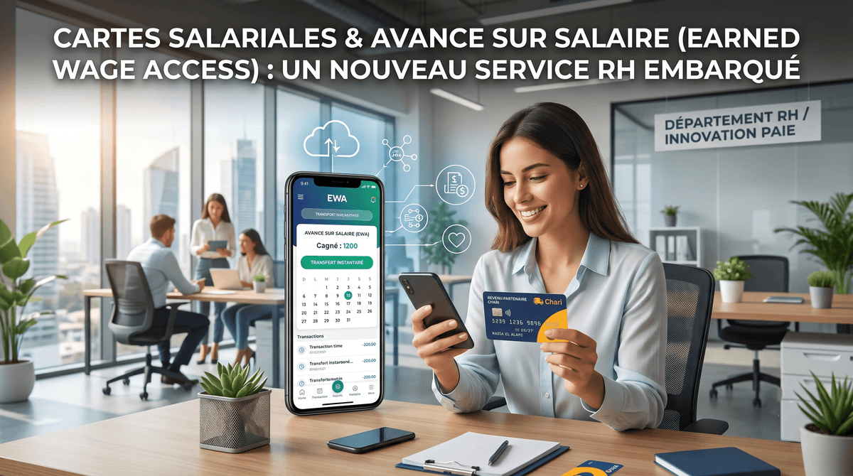 Cartes salariales et avance sur salaire (Earned Wage Access) : un nouveau service RH embarqué